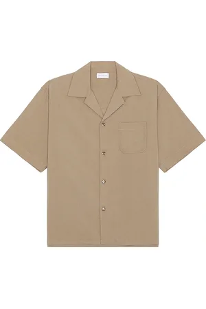 JOHN ELLIOTT Camp Shirt Solid in Brown