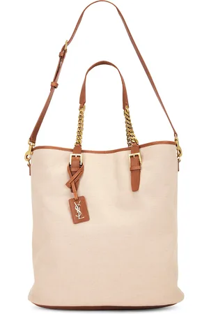 Saint Laurent Laurent Shopping Tote Bag in Tan