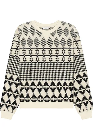 Saint Laurent Raglan Sweater in Cream