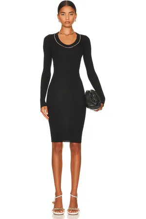 Bottega Veneta Long Sleeve Lightweight Rib Dress in