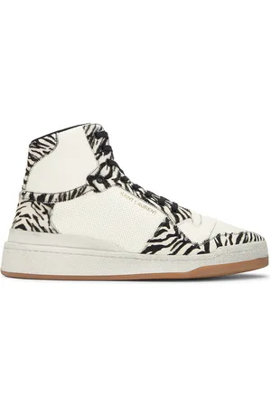 Saint Laurent SL24 Mid Top Sneaker in White
