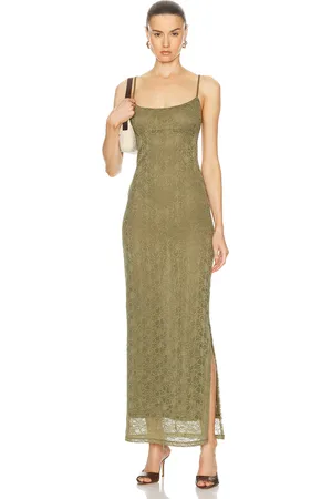 Miaou Thais Dress in Olive