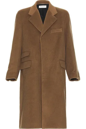 Saint Laurent Manteau Coat in Brown