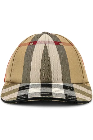 Burberry Check Cap in Beige