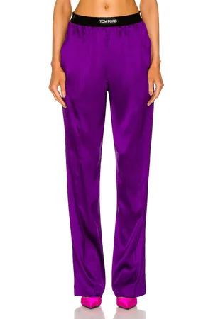 Tom Ford Satin Pant in Purple