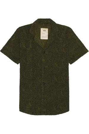 Oas Squiggle Cuba Terry Shirt in Green