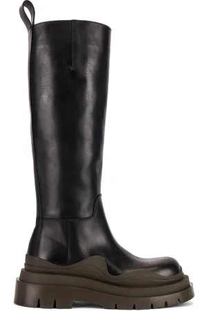 Bottega Veneta Tire High Top Boots in Black