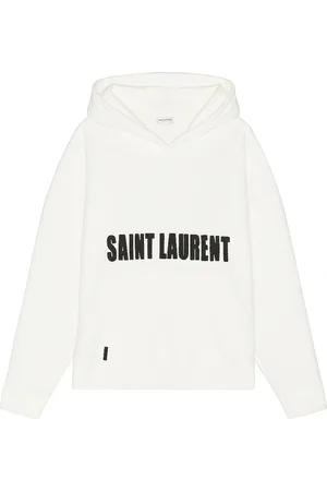 Saint Laurent Reverse Hoodie in White