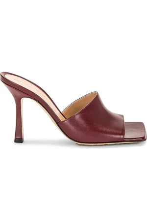 Bottega Veneta Stretch Mule Sandal in Burgundy