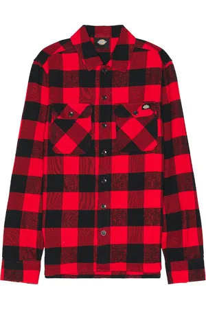 Dickies Sacramento Long Sleeve Shirt in Red
