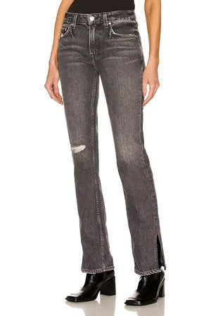 GRLFRND Hailey Low Rise Slim Boot in Charcoal