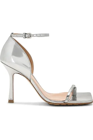 Bottega Veneta Stretch Sandal in Metallic
