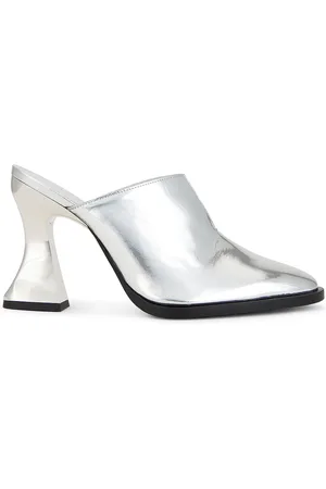 Bottega Veneta Cha Cha Mule Pump in Metallic Silver