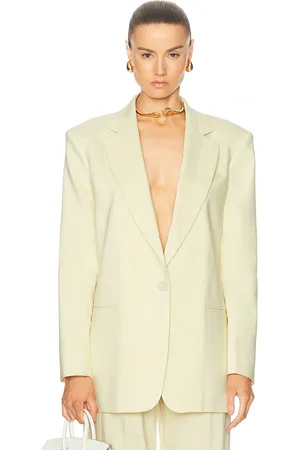 The Andamane Guia Oversized Blazer in Lemon
