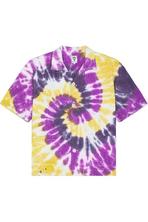 SOUTH2 WEST8 Cabana Shirt Cotton Pile Tie Dye in Multi