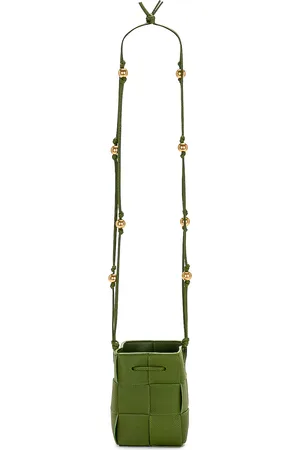Bottega Veneta Mini Crossbody Bucket in Army