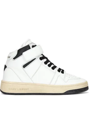 Saint Laurent Lax Mid Top Sneaker in White