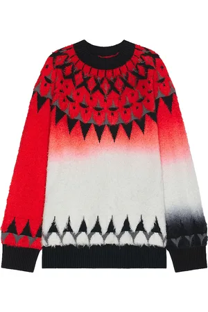 SACAI Jacquard Knit Pullover in