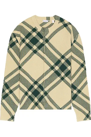 Burberry Check Pattern Cardigan Jacket in Nude