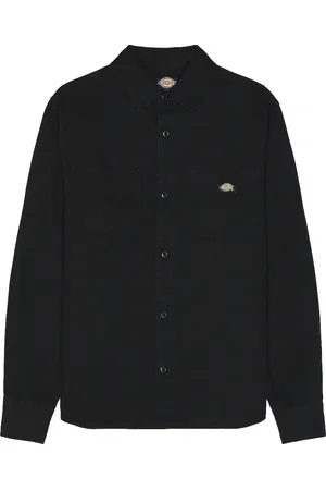 Dickies Duck Canvas Long Sleeve Shirt in Black
