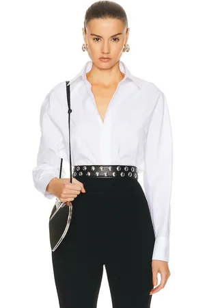 Alaïa Poplin Shirt in White