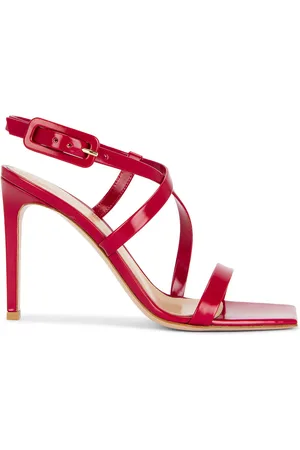 Gianvito Rossi Tokio Ankle Strap Sandal in Red
