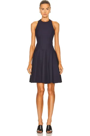 Alaïa Mini Sun Dress in Navy
