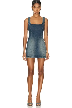 EB DENIM Devan Denim Mini Dress in Blue