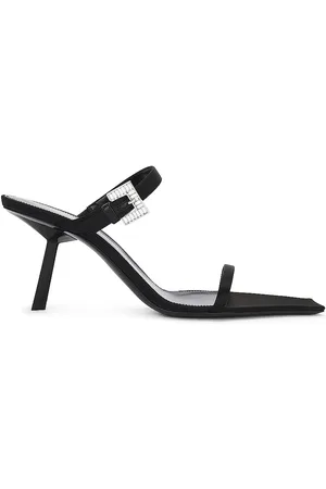 Saint Laurent Hope Mule Sandal in Black