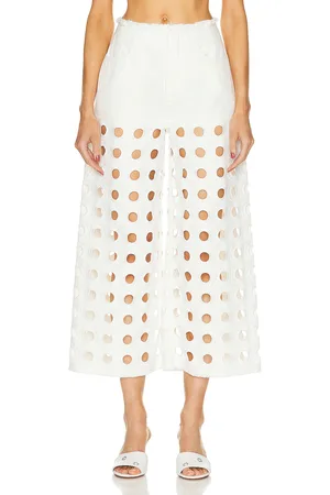 Alaïa Low Waist Pant in White
