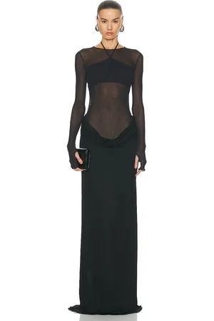ANDREADAMO Jersey Long Dress in