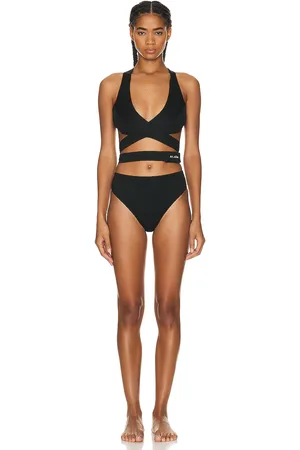 Alaïa Criss Cross Bikini Set in Noir Alaïa in Black