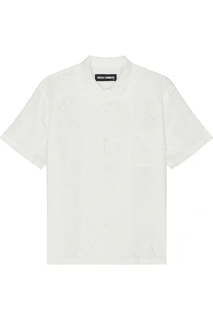Double Rainbouu Hawaiian Shirt in White