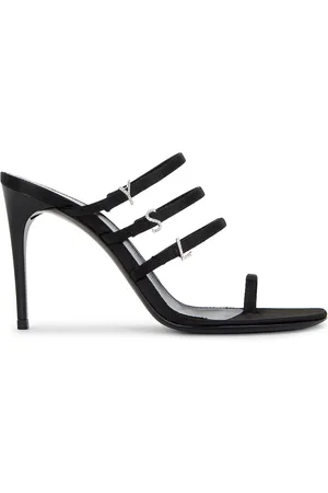 Saint Laurent Jerry Mule Sandal in Black
