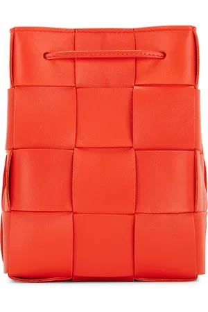 Bottega Veneta Small Cassette Bucket Bag in Coral