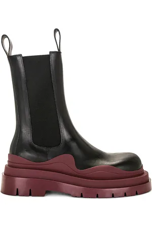 Bottega Veneta Tire Chelsea Boot in Black