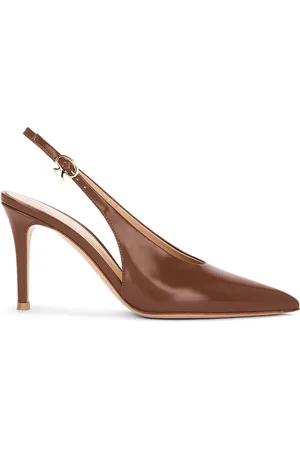 Gianvito Rossi Tokio Slingback Pump in Brown