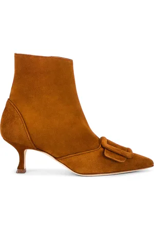 Manolo Blahnik Baylow 50 Boot in Cognac