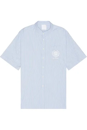 Givenchy Short Sleeve Pocket Shirt in Blue