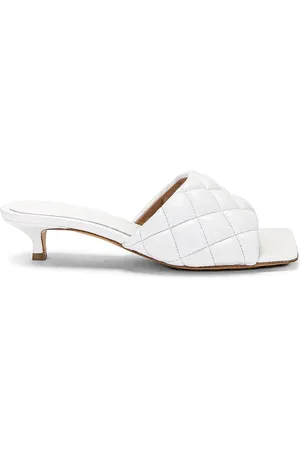Bottega Veneta Padded Mule Sandal in White