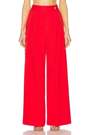 SABLYN Brooklyn Twill Pant in Red