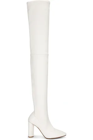 Bottega Veneta Tripod Thigh High Boot in Cream