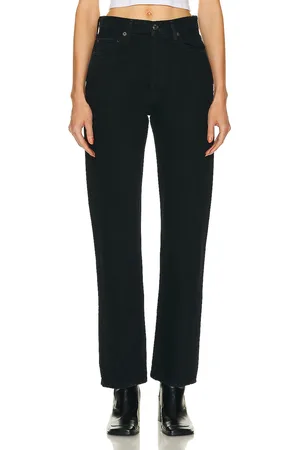 AGOLDE 90s Pinch Waist High Rise Straight in Black