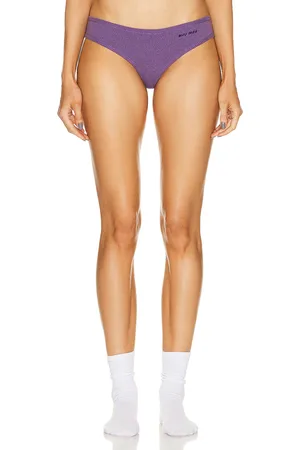 Miu Miu Mini Logo Underwear in Purple