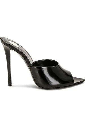 Saint Laurent Goldie Mule Sandal in Black