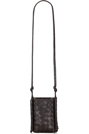 Bottega Veneta Pouch On Strap in Chocolate