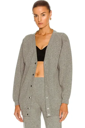 Alaïa Regular Relaxed Fit Cardigan in Grey