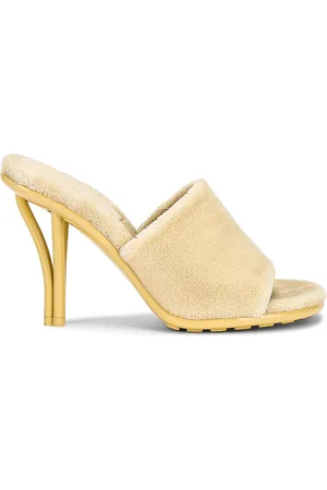 Bottega Veneta Fabric Sandals in Cream