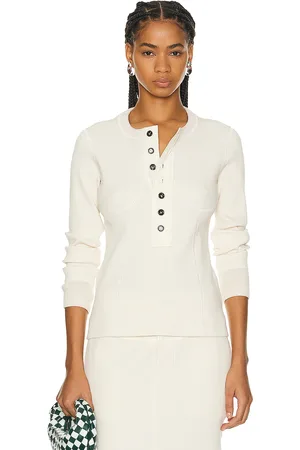 Bottega Veneta Long Sleeve Top in White