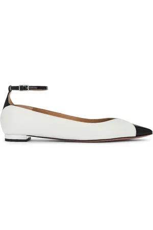 Aquazzura Pinot Ballet Flat in White